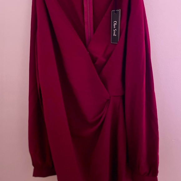 Women’s Burgundy romper - Picture 4 of 14